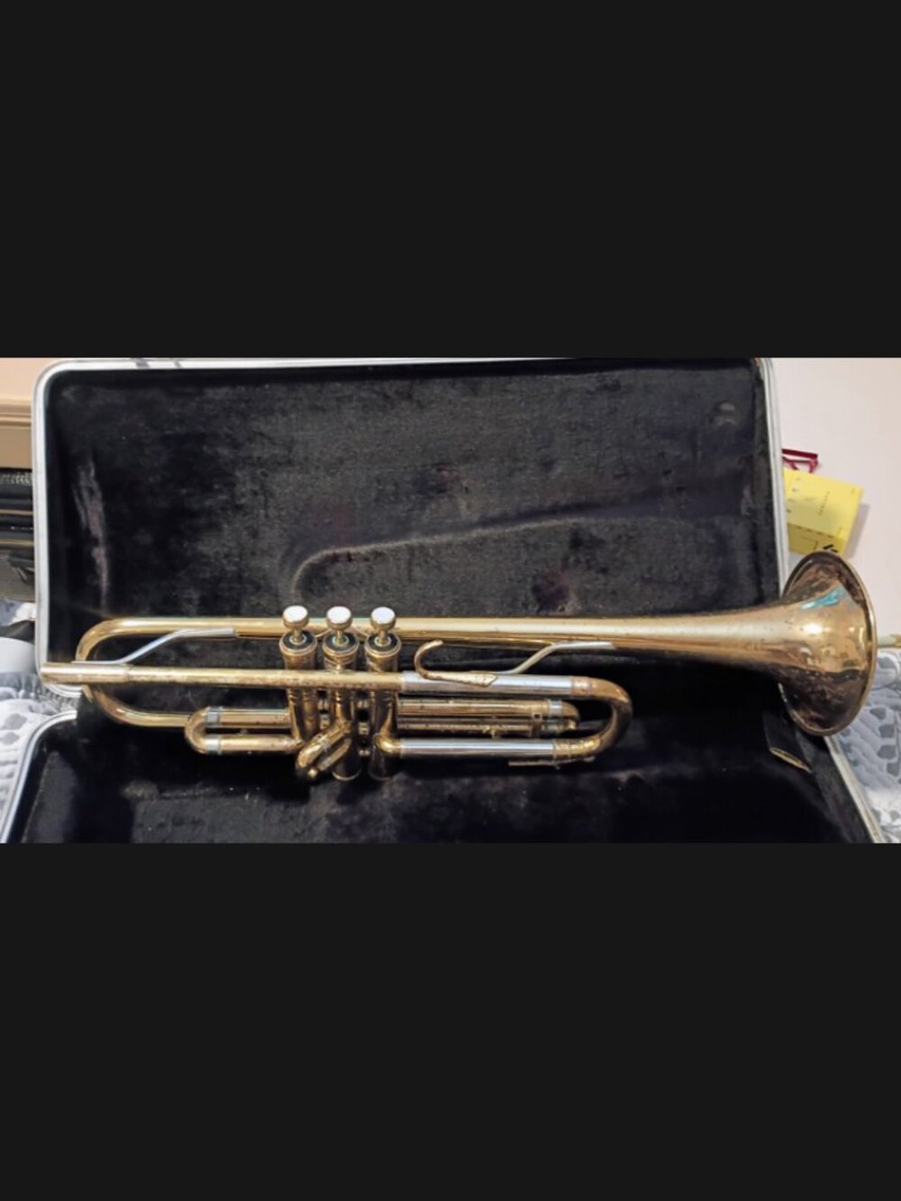 vintage Carl Fischer Senator Bb trumpet, Brass